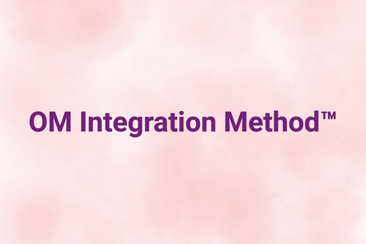 OM Integration Method program image